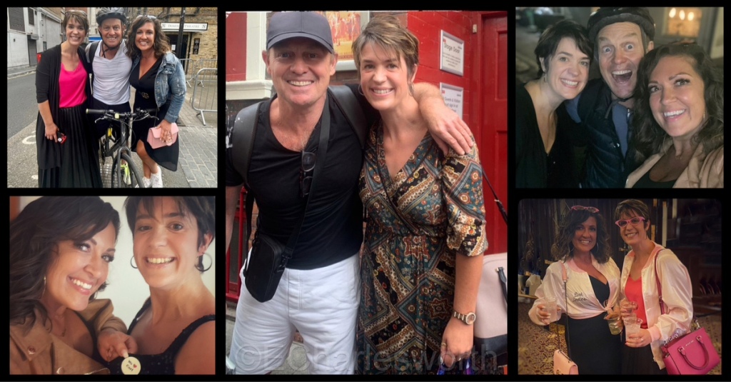 Pictures of Emma Charlesworth and Jason Donovan across 2022